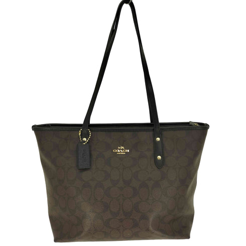 コーチ COACH シグネチャー シティジップ トート バッグ  レディース